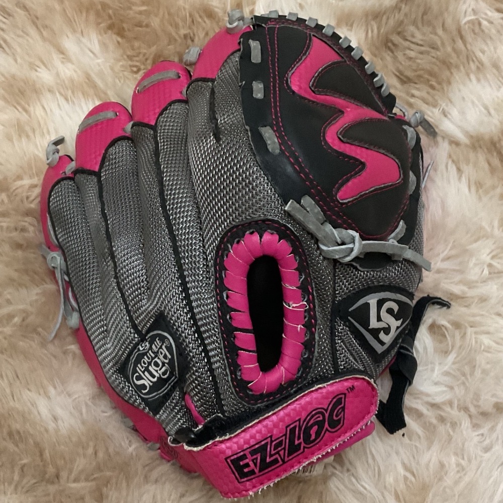 Louisville Slugger Youth Baseball Glove 10.5 Black Pink Grey GDV14SHP105REG RHT